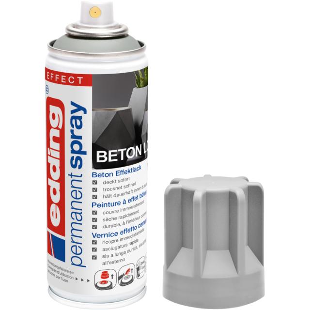 Spray vopsea acrilica Edding 5200, efect beton, uscare rapida, rezistent la zgariere, 200 ml