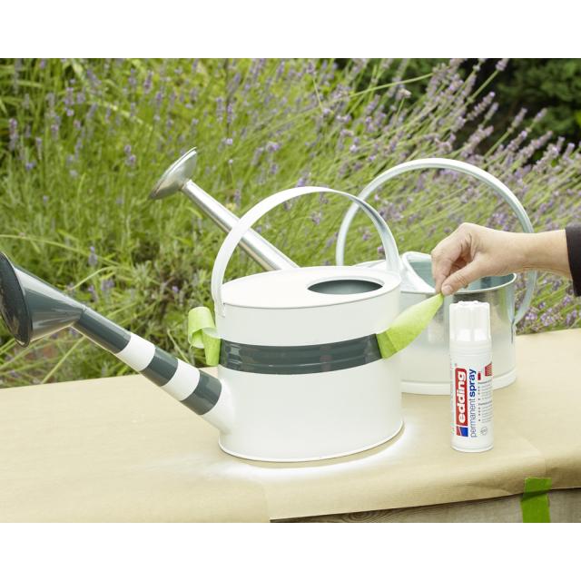 Spray vopsea acrilica Edding 5200, alb lucios, uscare rapida, 200 ml