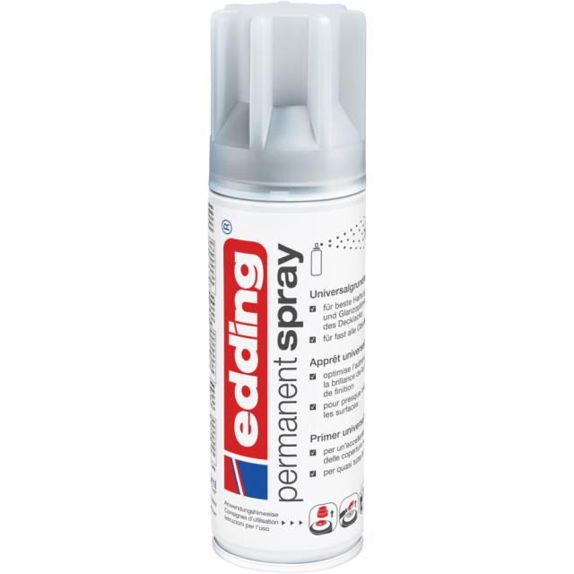 Spray grund Edding 5200, gri deschis, uscare rapida, 200 ml