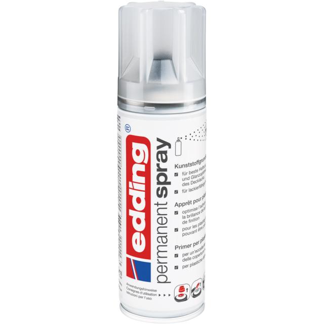 Spray grund Edding 5200, transparent, uscare rapida, sprayhead interschimbabil, 200 ml