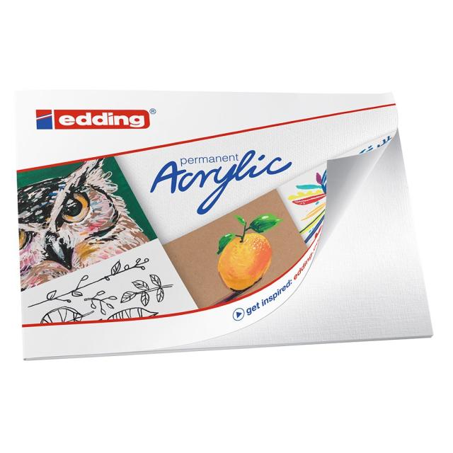 Set creativ Edding, markere acrilice, 12 bucati/set