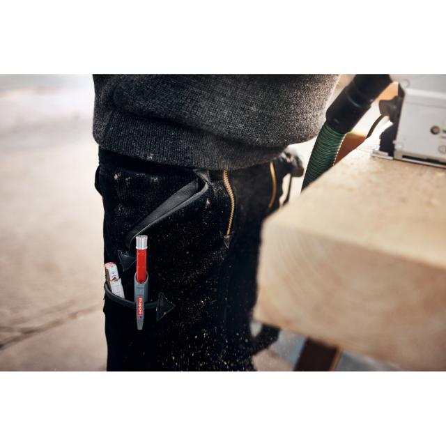 Creion mecanic tamplar edding 8890, corp aluminiu, mina rectangulara 2x5 mm, HB, argintiu