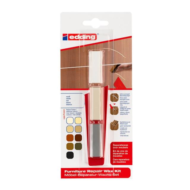Kit Edding 8901, ceara pentru reparatii mobila, alb, blister