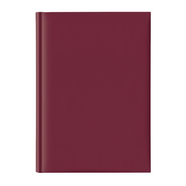 Agenda nedatata A5, hartie offset alb, coperta bordeaux