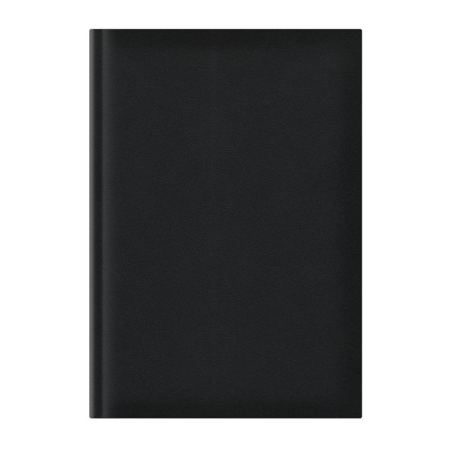 Agenda A5, nedatata, hartie offset alb, coperta negru