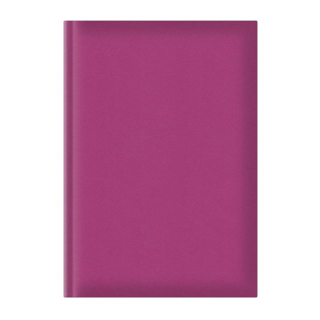 Agenda A5, nedatata, hartie offset alb, coperta fucsia