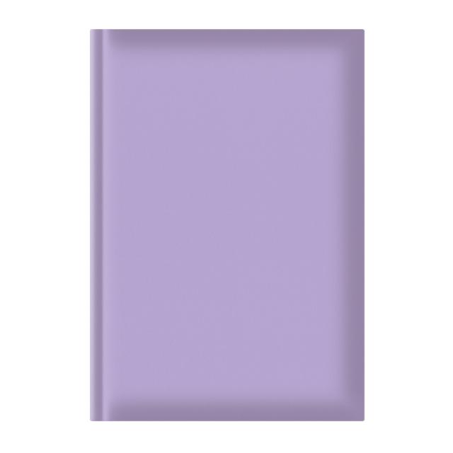 Agenda A5, nedatata, hartie offset alb, coperta lila