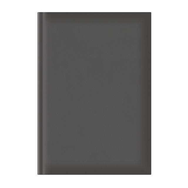 Agenda A5, nedatata, hartie offset alb, coperta gri