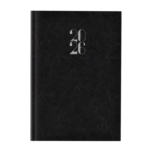 Agenda Artilux A5 datata, hartie ivory, coperta negru