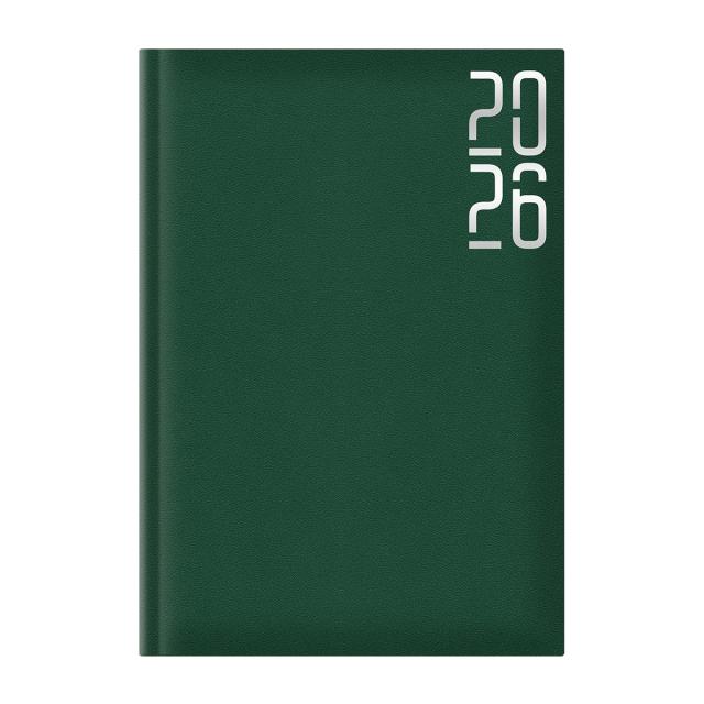 Agenda Artibest A5 datata, hartie offset alb, coperta verde
