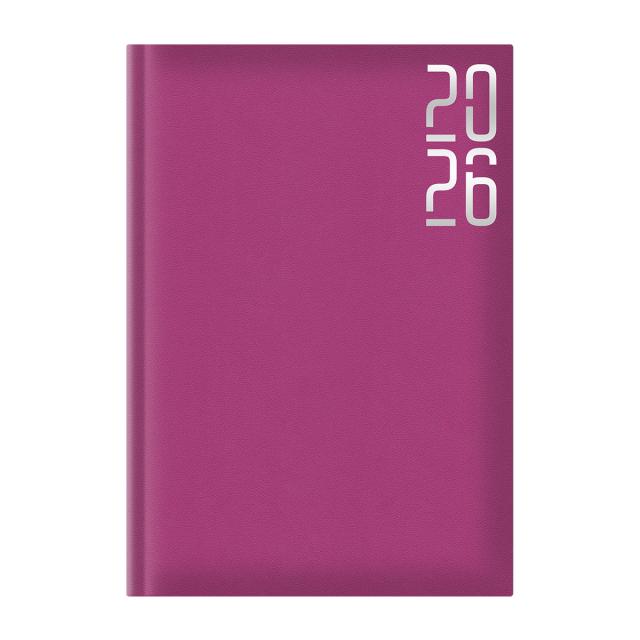Agenda Artibest A5 datata, hartie offset alb, coperta fucsia