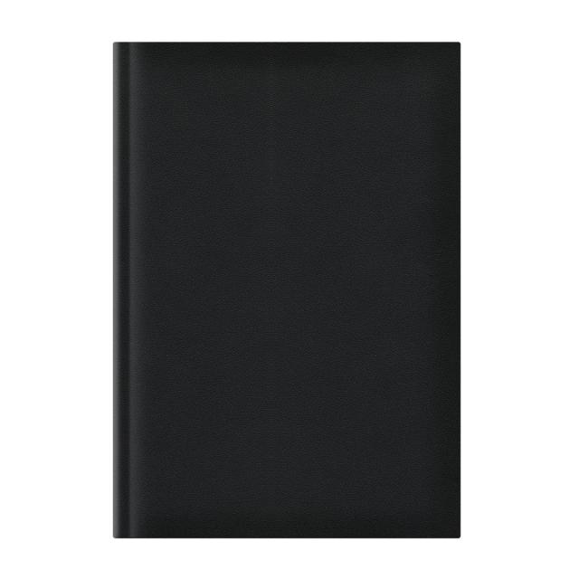 Agenda nedatata A5, hartie offset alb, coperta negru