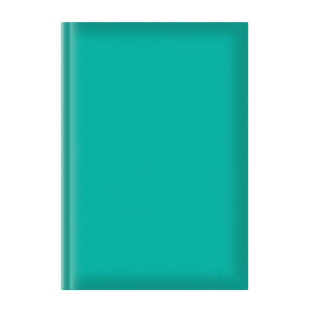 Agenda nedatata A5, hartie offset alb, coperta turquoise