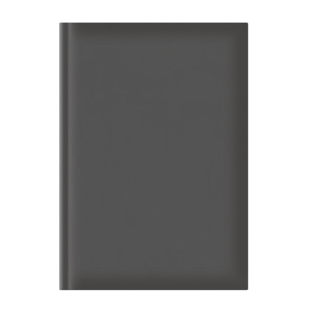Agenda nedatata A5, hartie offset alb, coperta gri