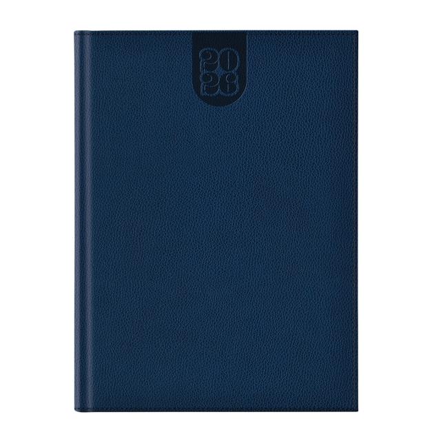 Agenda Dakota A4 datata, hartie ivory, coperta albastru navy