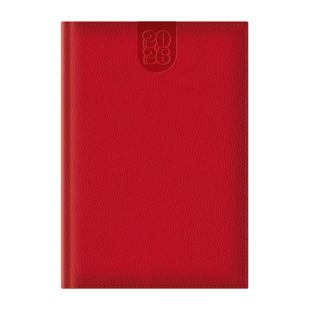 Agenda Dakota A5 datata, hartie ivory, coperta rosu