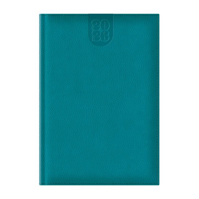 Agenda Dakota A5 datata, hartie ivory, coperta turcoaz