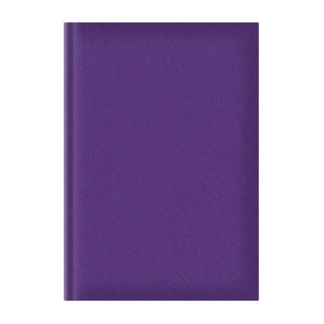 Agenda nedatata A5 Adria, hartie ivory, coperta mov