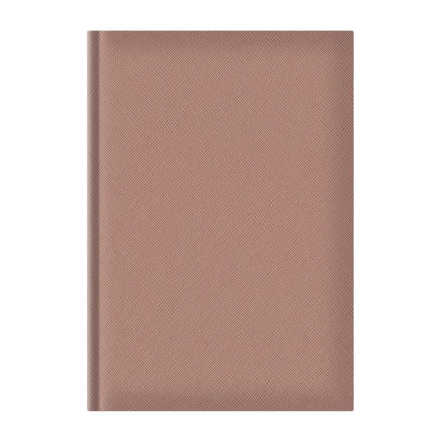 Agenda nedatata A5 Adria, hartie ivory, coperta auriu roze
