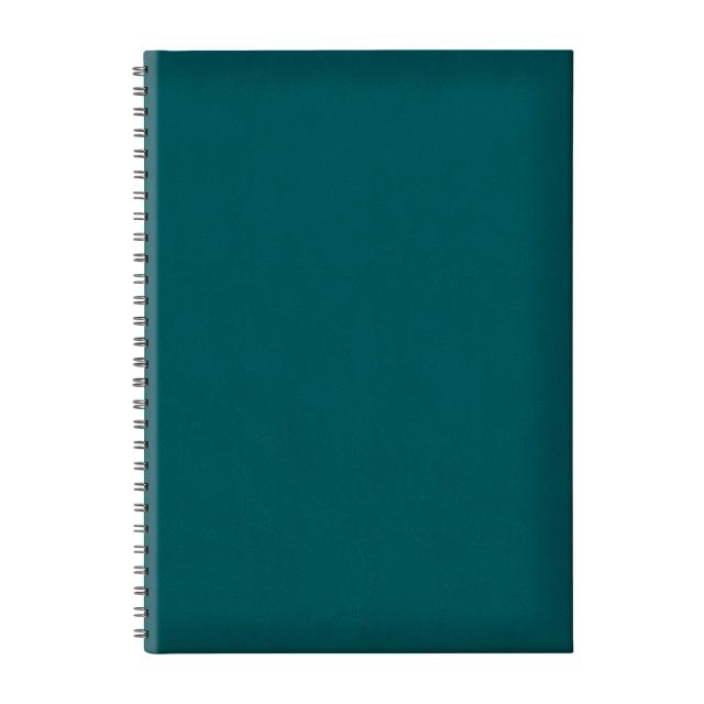 Agenda nedatata B5 TUCSON, hartie offset alb, spira ascunsa, coperta verde petrol