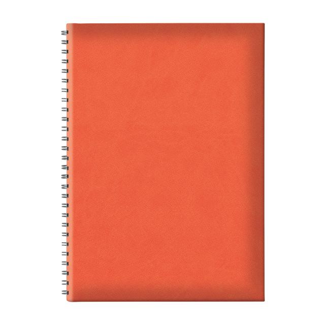 Agenda nedatata B5 TUCSON, hartie offset alb, spira ascunsa, coperta portocaliu