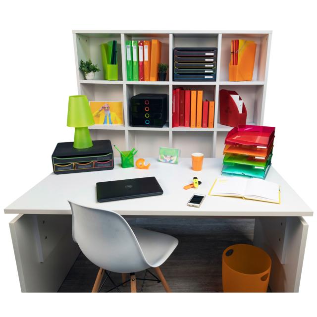 Organizator Exacompta, 4 sertare, 270x355x135 mm, negru