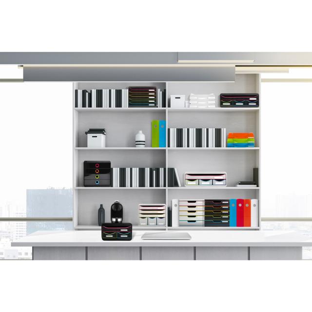 Organizator Exacompta, 4 sertare, 270x355x135 mm, negru