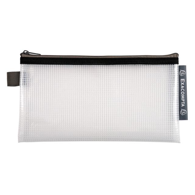 Mapa protectie, inchidere fermoar, DL, 10x31 cm, transparent