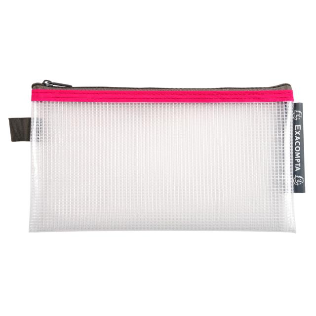 Mapa protectie, inchidere fermoar, DL, 10x31 cm, transparent