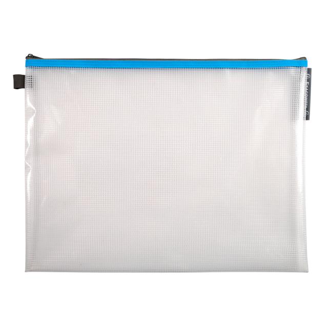 Mapa protectie, inchidere fermoar, A3, transparent