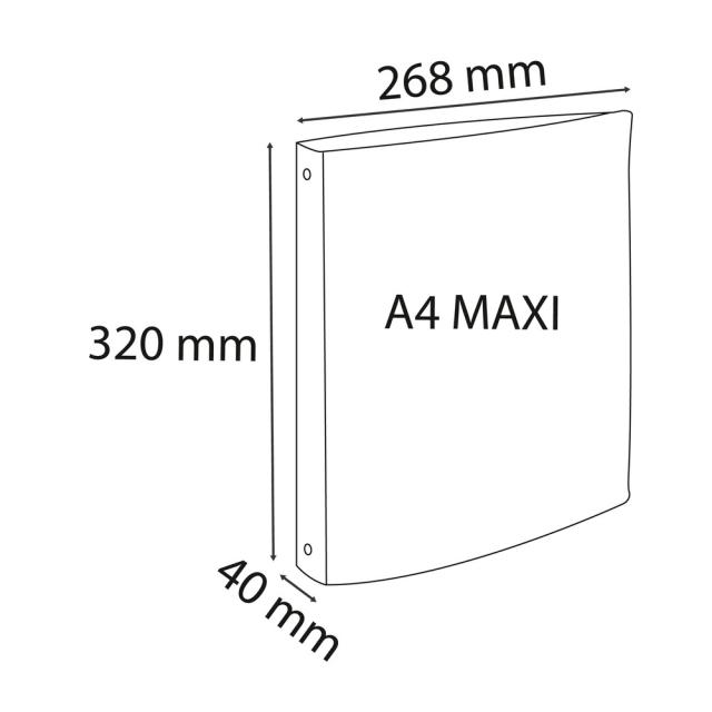 Caiet mecanic EXACOMPTA, 2 inele, 30mm, A4, albastru