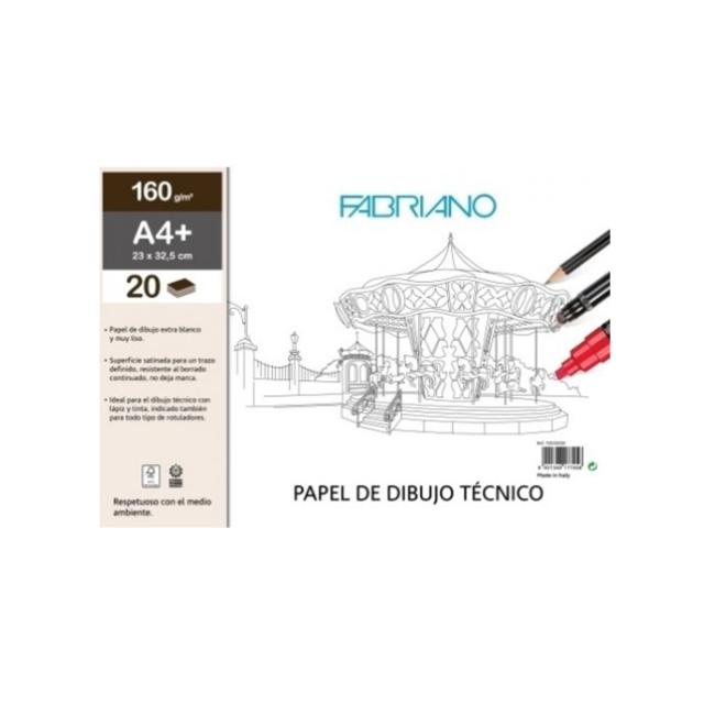 Bloc pictura Fabriano, 32.5x46 cm, 160g, 20 file