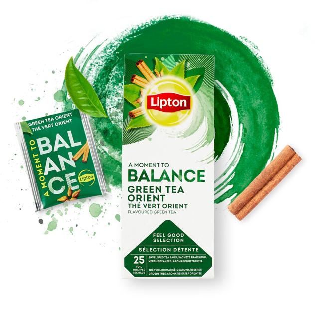 Ceai verde, Lipton Classic, Orient, 25 plicuri