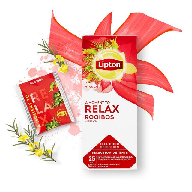 Ceai Lipton Classic, infuzie Frunze de Rooibos, 25 plicuri