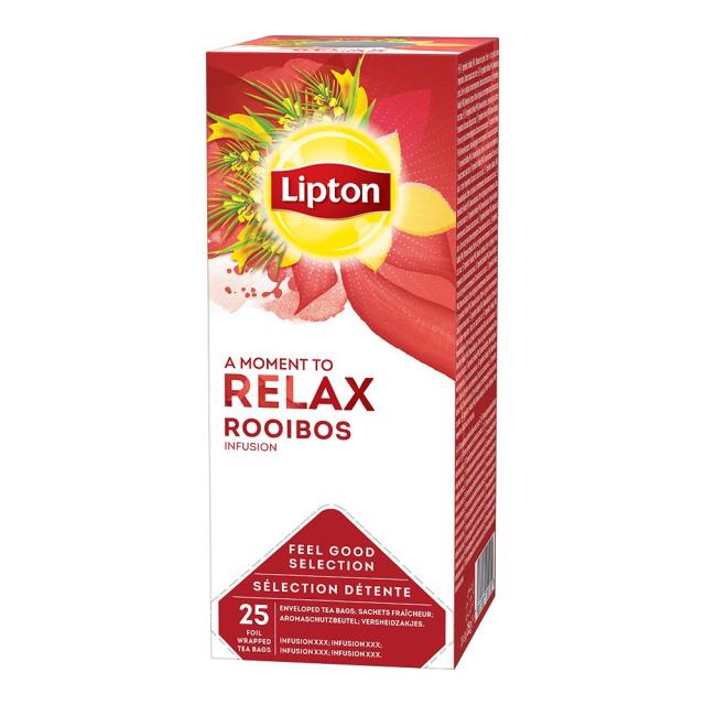 Ceai Lipton Classic, infuzie Frunze de Rooibos, 25 plicuri