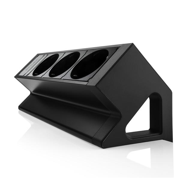 Priza birou fara gaurire blat Fellowes Power Desk Up 2.0 3x 230V, negru