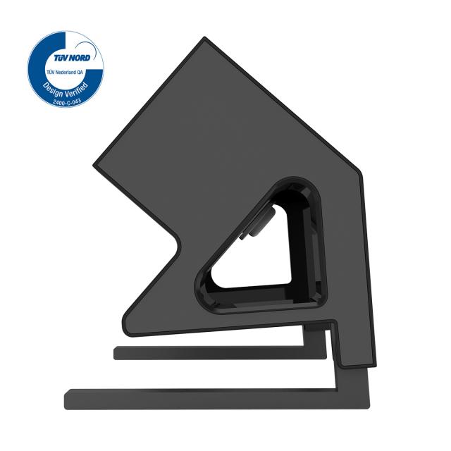 Priza birou fara gaurire blat Fellowes Desk Up 2x230V USB A+C, negru