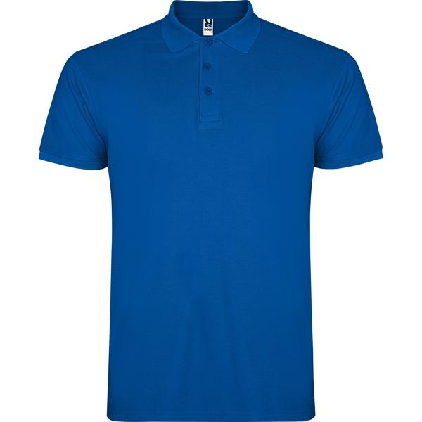 Tricou polo barbat Star, albastru royal, marimea XXL