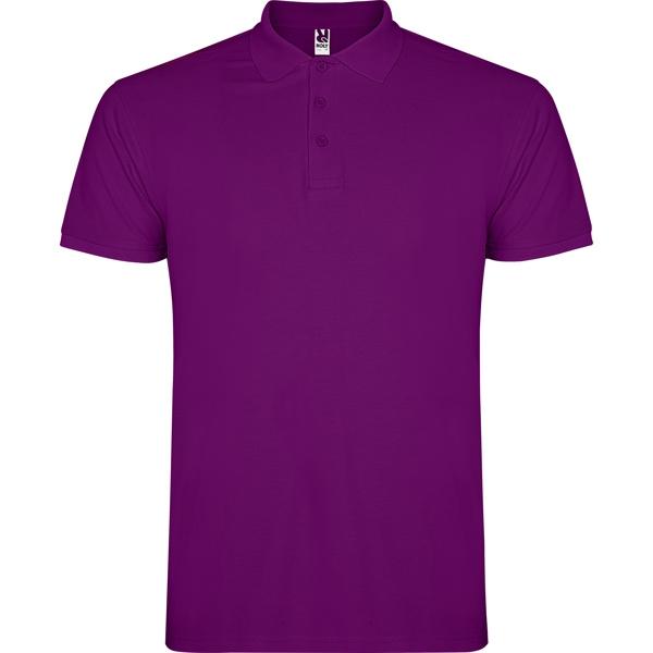 Tricou polo barbat Star, mov, marimea XXL
