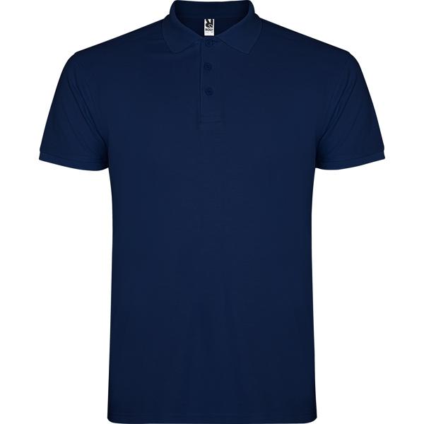 Tricou polo barbat Star, bleumarin inchis, marimea XXL