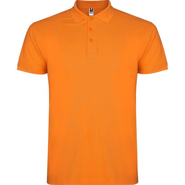Tricou polo barbat Star, portocaliu, marimea XXL