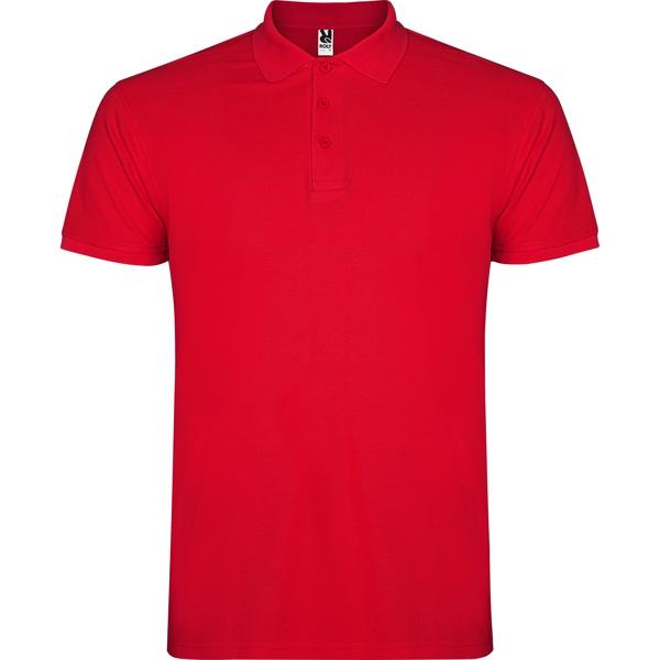 Tricou polo barbat Star, rosu, marimea XXL