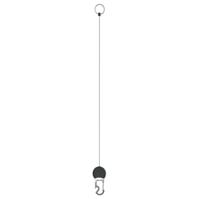 Suport retractabil ecuson, negru