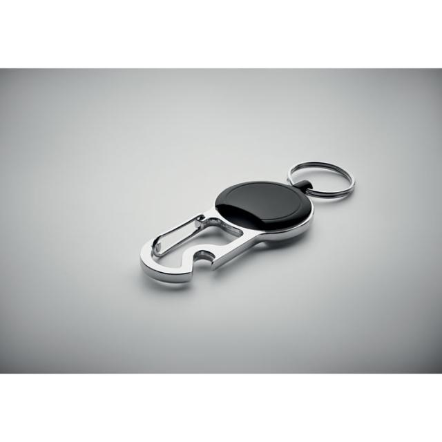 Suport retractabil ecuson, negru