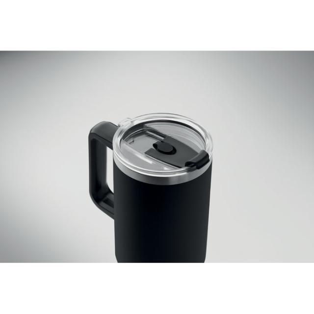 Termos Suma, perete dublu, otel inoxidabil, 1200 ml, negru