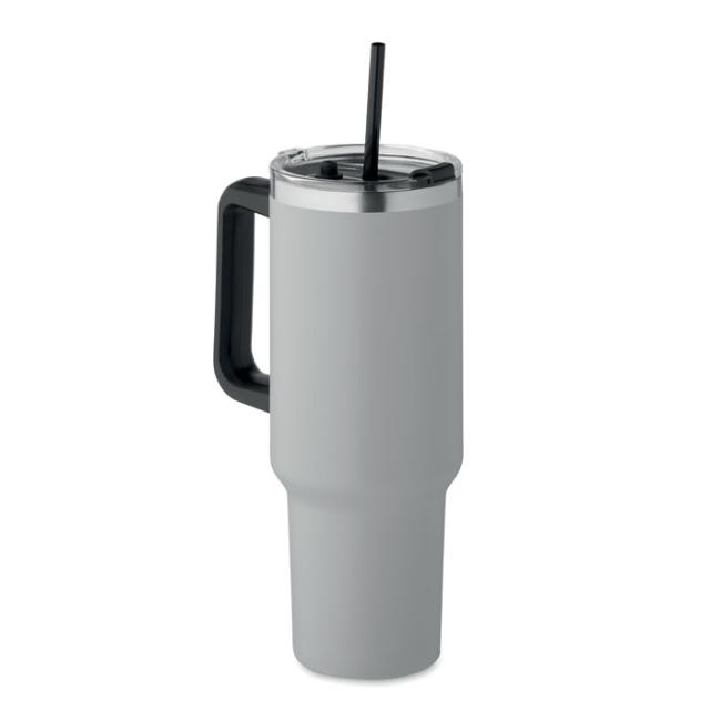 Termos Suma, perete dublu, otel inoxidabil, 1200 ml, gri