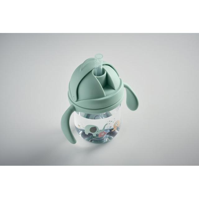Pahar copii, din tritan, 250 ml, verde