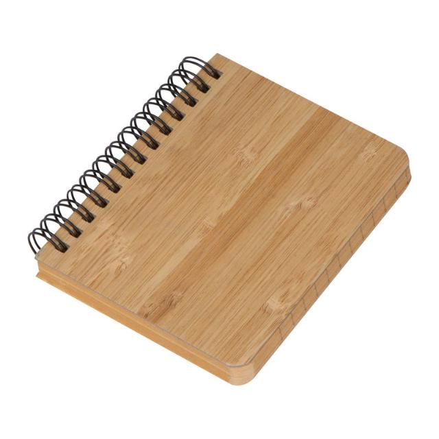Caiet notite coperta din bambus, 160 pagini, dictando