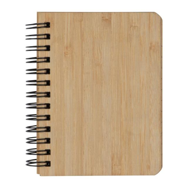 Caiet notite coperta din bambus, 160 pagini, dictando