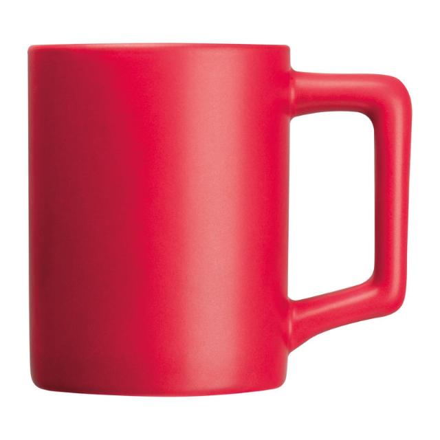 Cana din ceramica Bradford, rosu